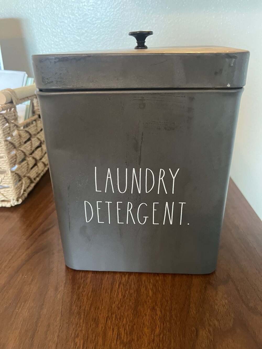 Rae Dunn by Design Styles Laundry Detergent Metal Canister